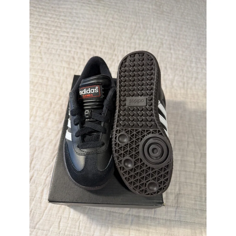 Adidas Samba Classic J Black White Indoor Soccer Shoes 036516 Kids Size 12K